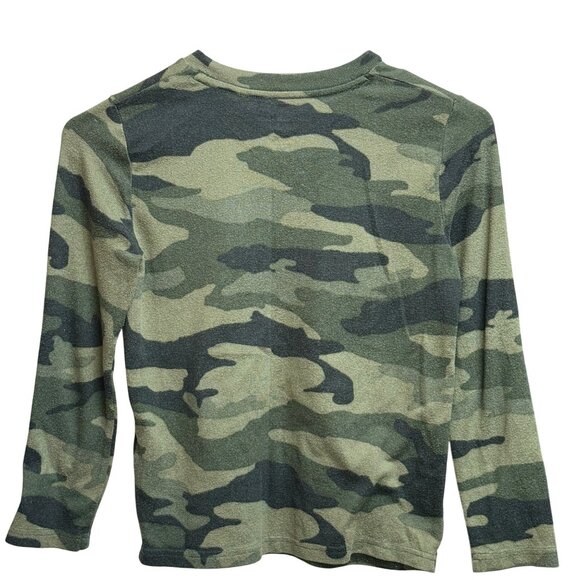 Abercrombie Kids Camo Long Sleeve Shirt Kids Size 7/8 Polyester Blend - Picture 2 of 6